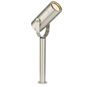 Saxby 13914 Palin Spike Light IP44 - Brushed Stainless Steel