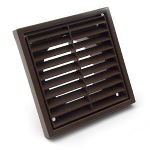 Manrose 1152B 4Inch Fixed Grill Brown