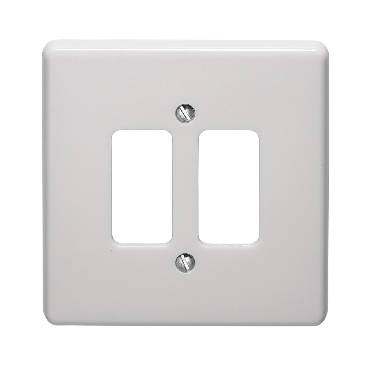 Crabtree 5572 Grid Front Plate 2 Gang