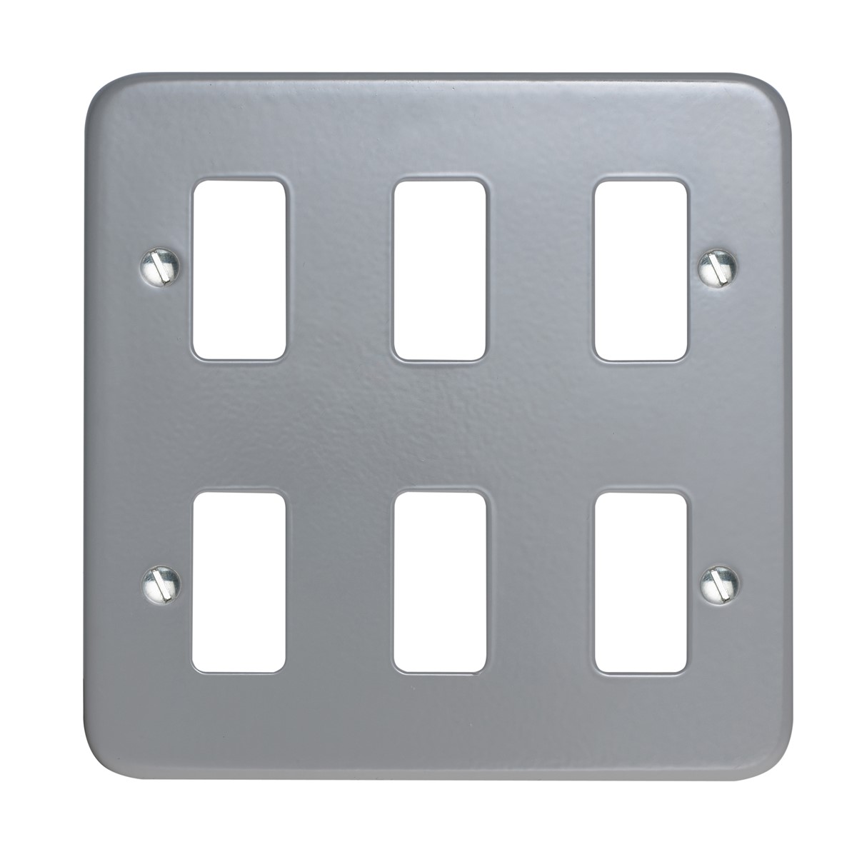 Crabtree 6586/BG Grid Front Plate 6 Gang