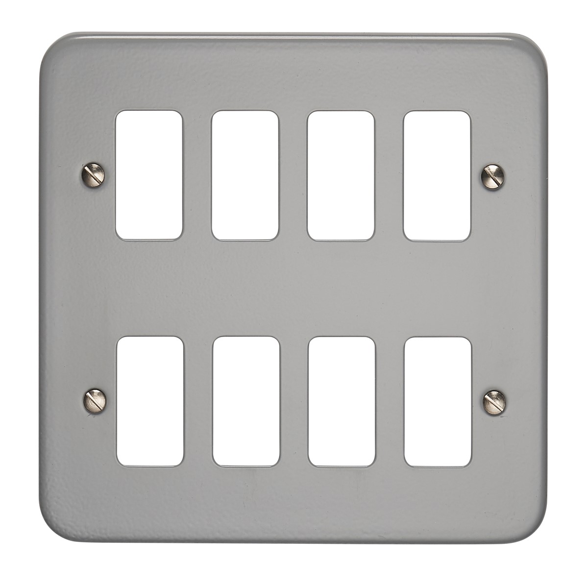 Crabtree 6588/BG Grid Front Plate 8 Gang