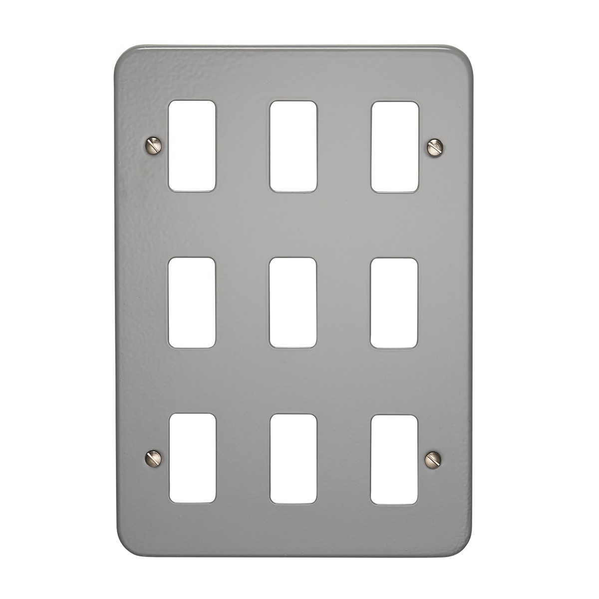 Crabtree 6589/BG Grid Front Plate 9 Gang