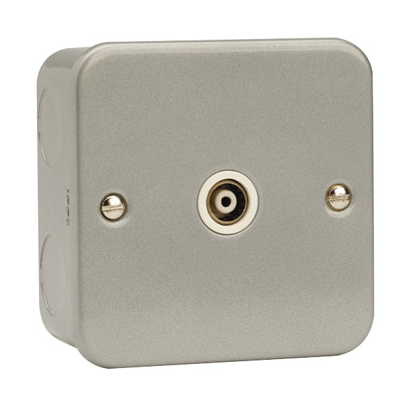 Click Metal Clad CL158 Isolated Coaxial Single Outlet