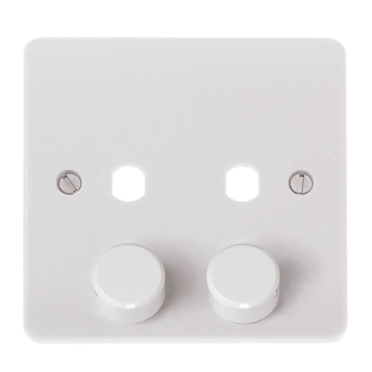 Click CMA146PL 2 Gang Dimmer Plate with 2 Aperture