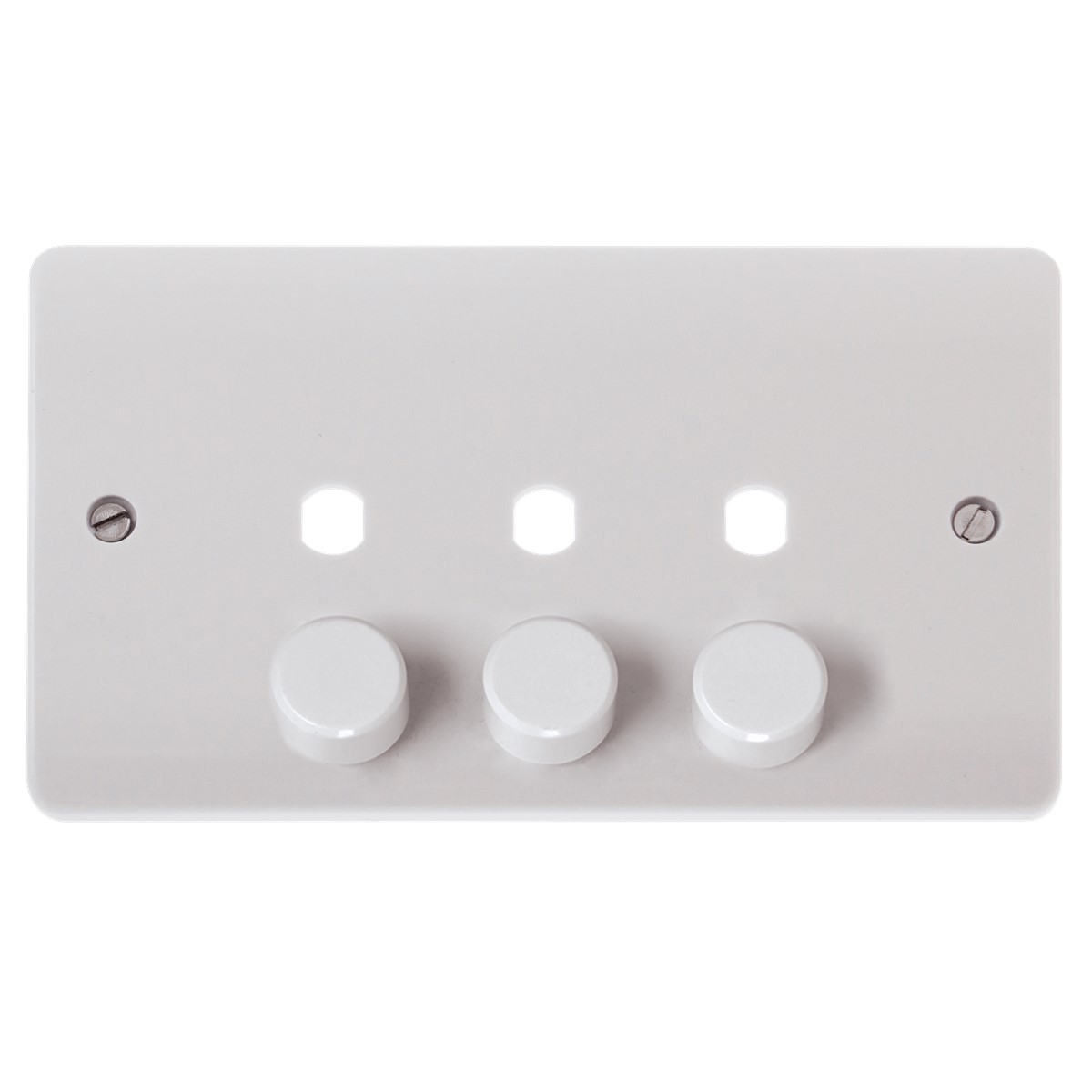 Click CMA147PL 3 Gang Dimmer Plate with 3 Aperture