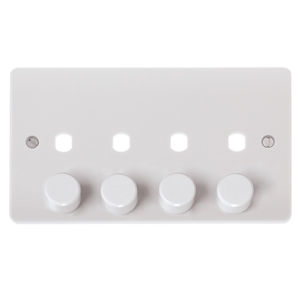 Click CMA148PL 4 Gang Dimmer Plate with 4 Aperture