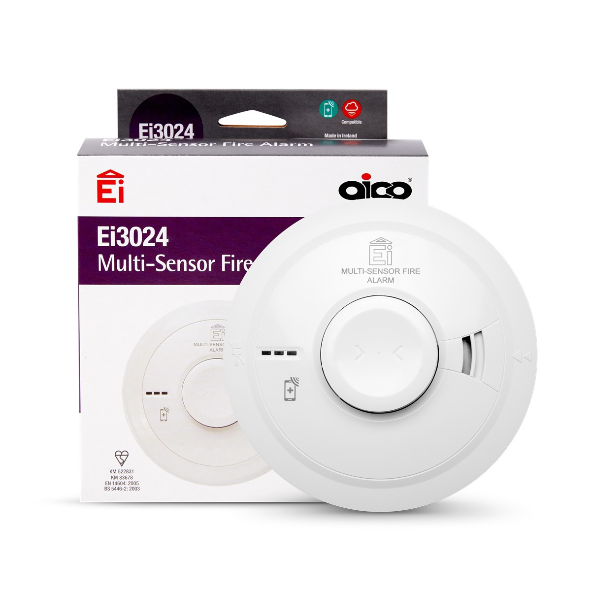 Aico Ei3024 Multi Sensor Fire Alarm Audio Link+