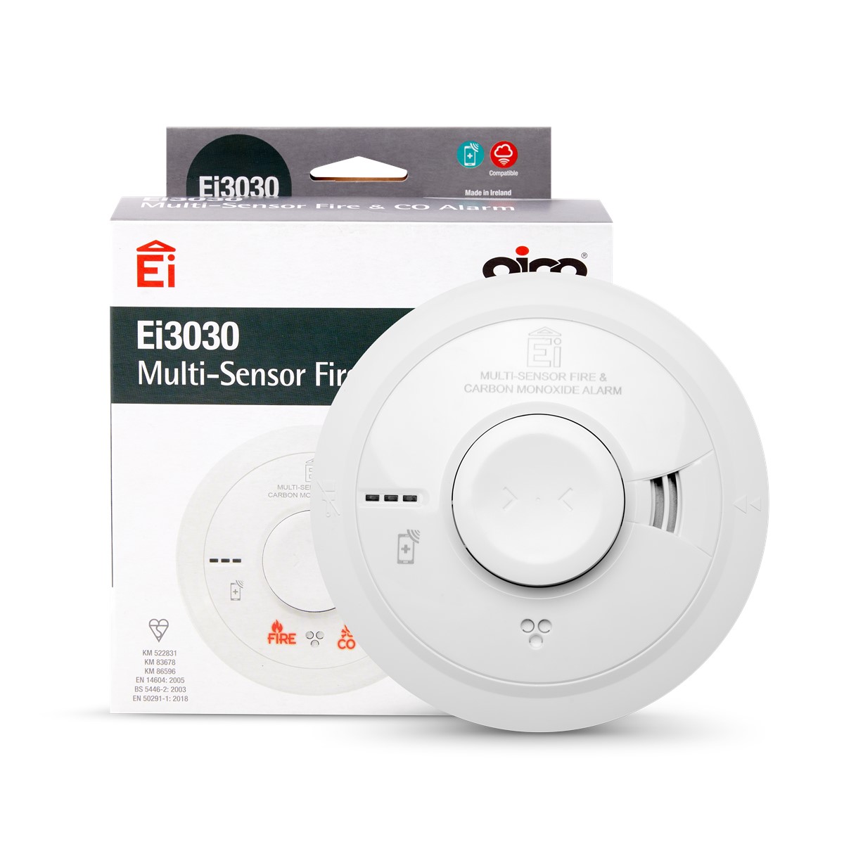 Aico Ei3030 Multi Fire & Carbon Monoxide Alarm Audio Link+