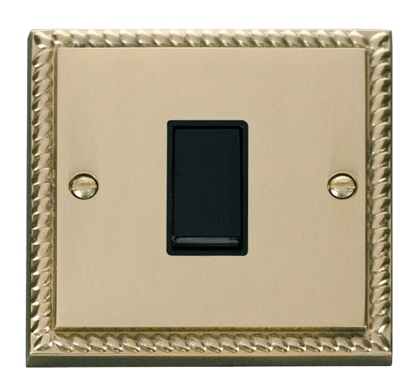 Click GCBR011BK 1 Gang 2 Way Switch Polished Cast Brass