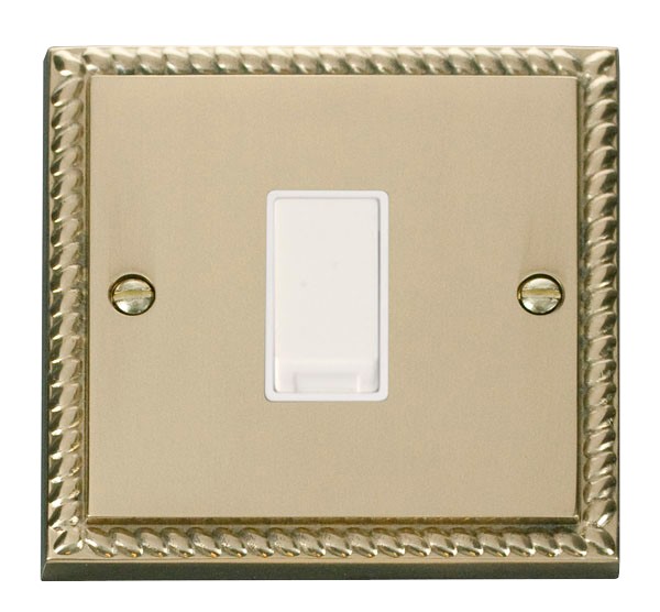 Click GCBR011WH 1 Gang 2 Way Switch Polished Cast Brass