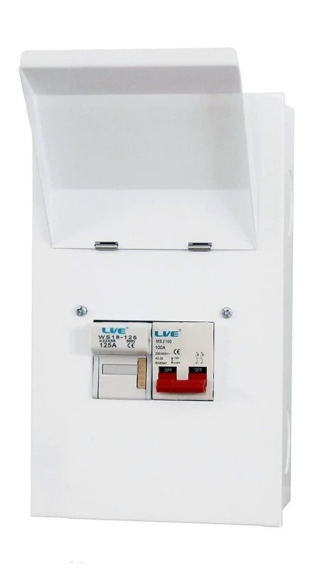 Liveelec MCFS100/3F Switchfuse with 3 Fuses - 125A