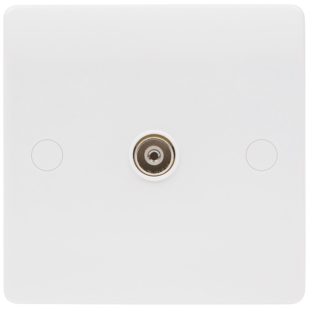 Niglon NCS1NI Median TV Co-Axial Non-Isolated Socket White