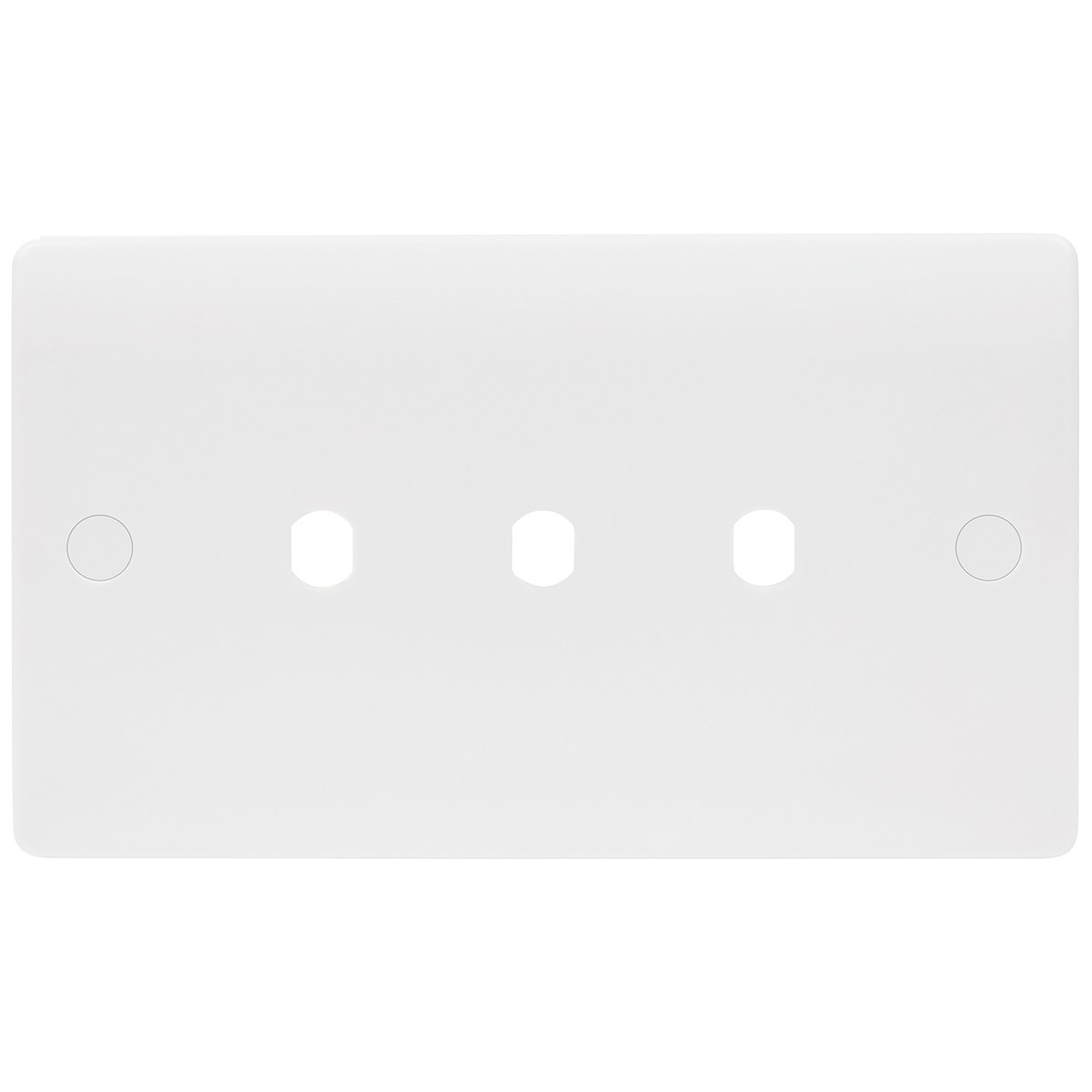 Niglon NDP3 Median Dimmer Plate with Knobs White