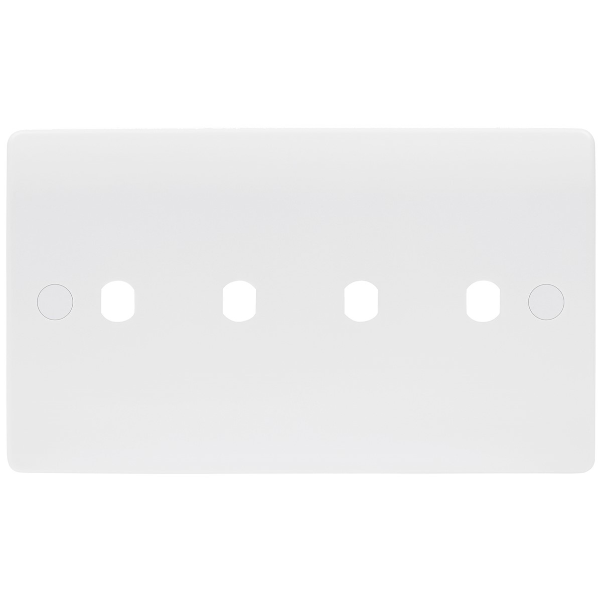 Niglon NDP4 Median Dimmer Plate with Knobs White