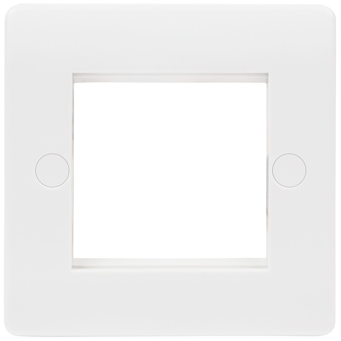 Niglon NMP12 Median 1 Gang Twin Front Plate White