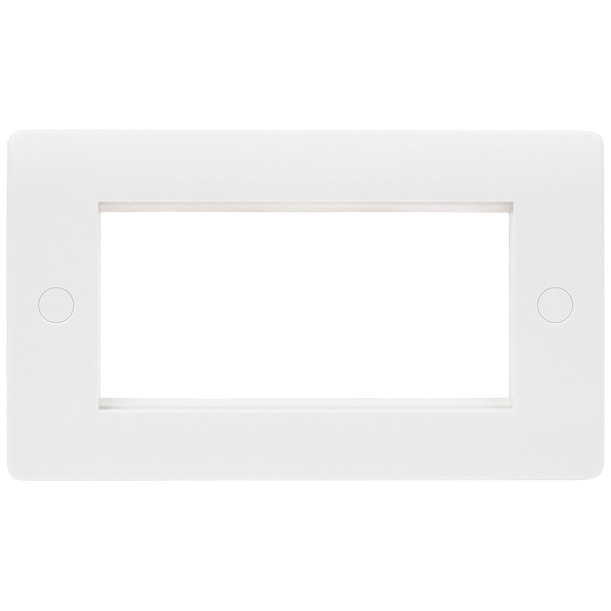 Niglon NMP24 Median 2 Gang Four Module Front Plate White