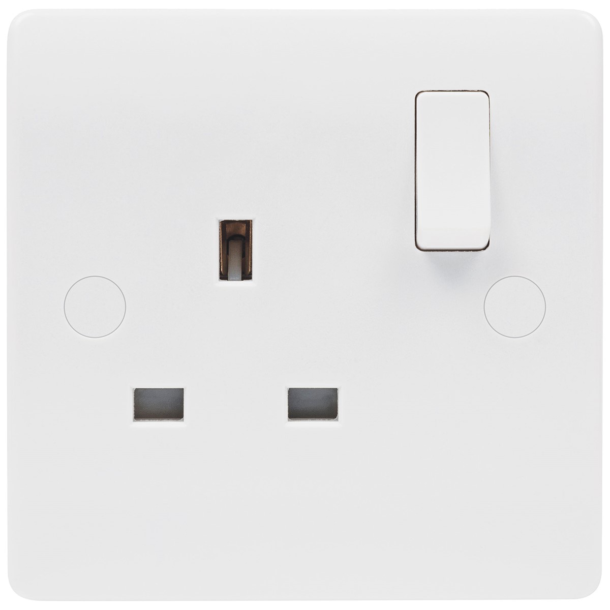 Niglon NS131DPS Median 1 Gang Double Pole Switched Socket Outlet White