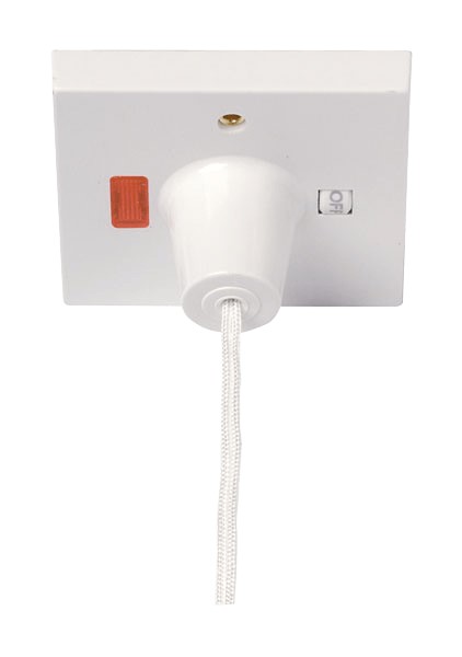 Click PRW210 Pullcord Ceiling Switch with LED 45A