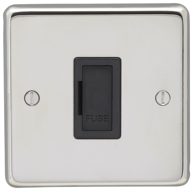 Eurolite PSSUSWFB Unswitched Fused Spur Polished Stainless Steel 