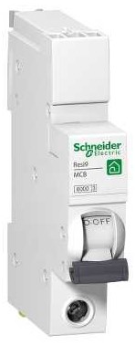 Schneider R9F87106 Single Pole 6Ka Rated MCB Type B - 6A