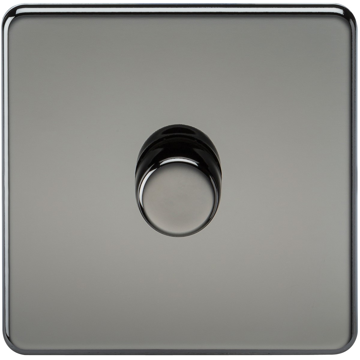 Knightsbridge SF2181BN Screwless 1G Dimmer - Black Nickel