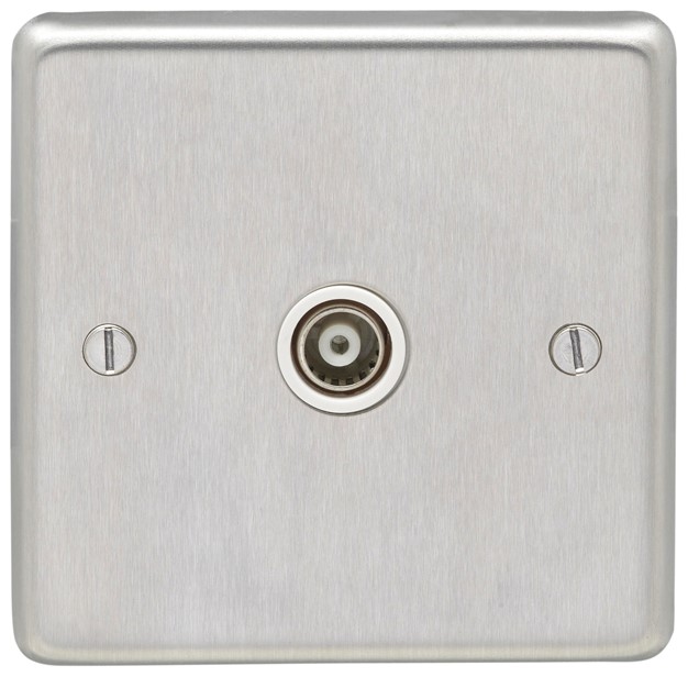 Eurolite SSS1TVW TV CoAxial Socket Satin Stainless