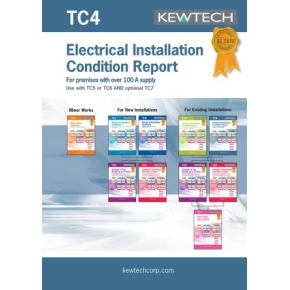 KEWTECH TC4 Report Pad Up to 100A A4