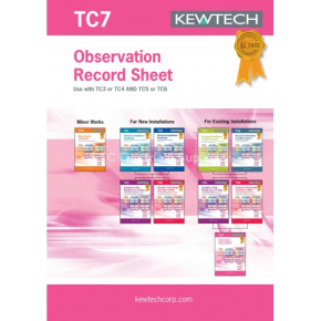 KEWTECH TC7 Observation Record Pad A4x80