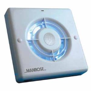 Manrose XF100PIR 4 Inch Extractor Fan with PIR